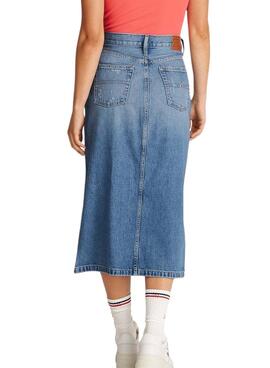 Falda Tommy Jeans Claire Denim azul para mujer 