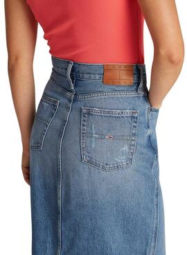 Falda Tommy Jeans Claire Denim azul para mujer 