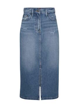 Falda Tommy Jeans Claire Denim azul para mujer 