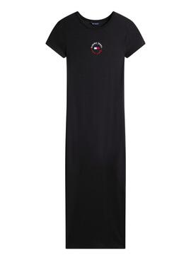  Vestido Tommy Jeans Bodycon  negro para  mujer