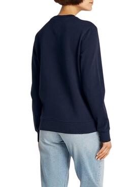 Sudadera Tommy Jeans Essential Logo azul para mujer 