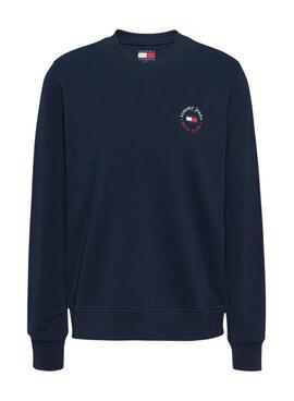 Sudadera Tommy Jeans Essential Logo azul para mujer 