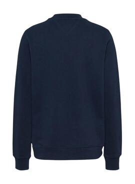 Sudadera Tommy Jeans Essential Logo azul para mujer 