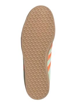Zapatillas Adidas Gazelle verde y naranja para mujer