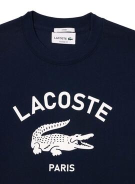 Camiseta Lacoste Logo azul marino para mujer y hombre