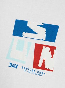 Camiseta Name It Femmin regular blanco para niño