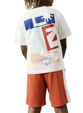 Camiseta Name It Femmin regular blanco para niño