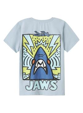 Camiseta Name It Makai Jaws azul para niño