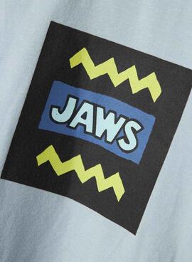 Camiseta Name It Makai Jaws azul para niño
