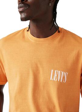 Camiseta Levis Relaxed naranja para hombre
