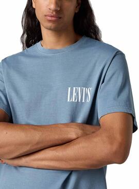 Camiseta Levis Relaxed azul para hombre