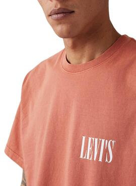 Camiseta Levis Relaxed coral para hombre