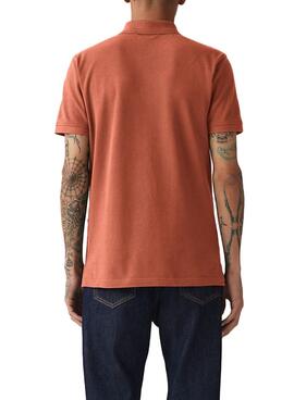 Polo Levis básico teja para hombre