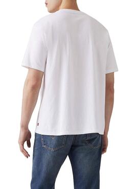 Camiseta Levis Red Tab blanco para hombre