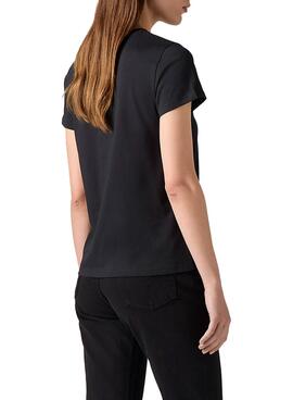 Camiseta Levis Coloring Book negro para mujer