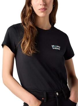 Camiseta Levis Coloring Book negro para mujer