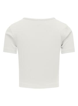 Camiseta Only Kognessa blanco para niña