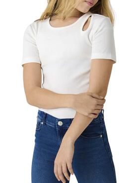 Camiseta Only Kognessa blanco para niña