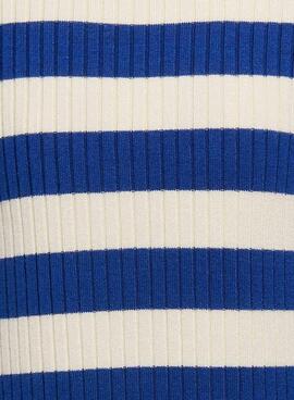 Top Only Kogkarol rayas azul y blanco para niña