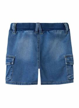 Bermuda Name It Ben Baggy denim azul para niña