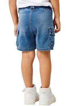 Bermuda Name It Ben Baggy denim azul para niña