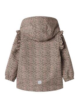 Chaqueta Name It Mania leopardo beige para niña