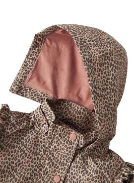 Chaqueta Name It Mania leopardo beige para niña