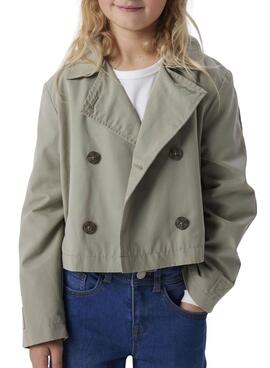 Gabardina Name It Madelin Trench verde para niña