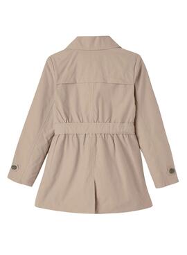 Gabardina Name It Madelin Trench beige para niña