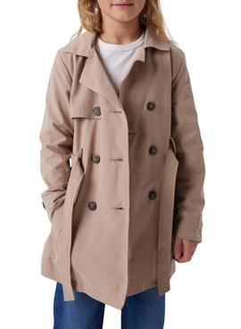 Gabardina Name It Madelin Trench beige para niña