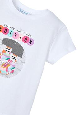 Camiseta Mayoral Edition blanco para niña