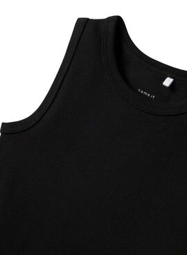 Vestido Name It Nakal slim negro para niña
