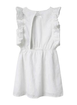 Vestido Name It Fioleta blanco para niña