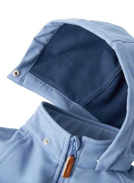 Cortavientos Name It Alfa Softshell azul para niño