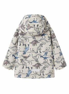 Chaqueta Name It Max Li beige dino para niño