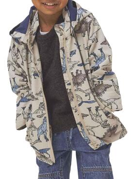 Chaqueta Name It Max Li beige dino para niño