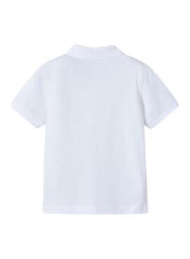 Polo Mayoral granito basico blanco para niño