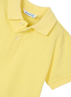 Polo Mayoral granito basico amarillo para niño