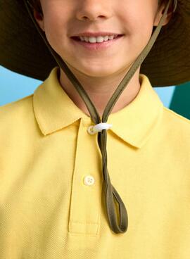 Polo Mayoral granito basico amarillo para niño