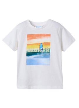 Set 2 Camisetas Mayoral Windsurf blanco azul niño