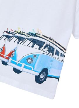 Camiseta Mayoral Surf blanco para niño
