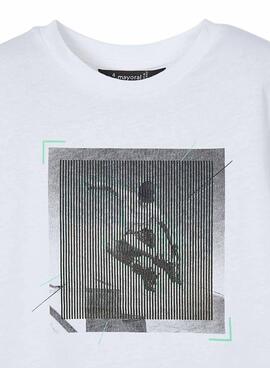 Camiseta Mayoral Lenticular blanco para niño