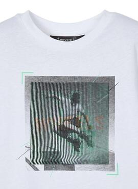 Camiseta Mayoral Lenticular blanco para niño