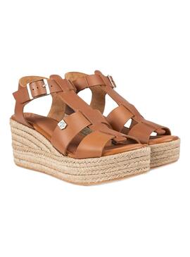 Cuñas Popa Grumari cuero para mujer