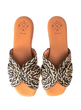 Sandalias Popa Durban negro para mujer