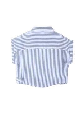 Set 2 Camisa Mayoral rayas azul para niño