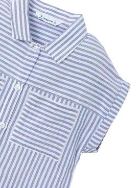 Set 2 Camisa Mayoral rayas azul para niño