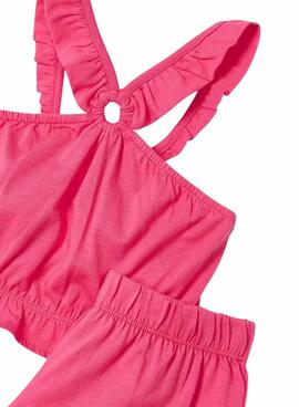 Conjunto Mayoral short Punto rosa para niña
