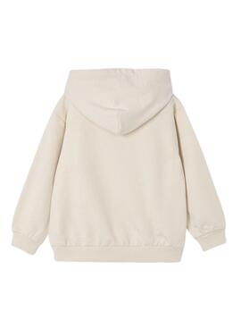 Sudadera Mayoral Athetics beige para niño