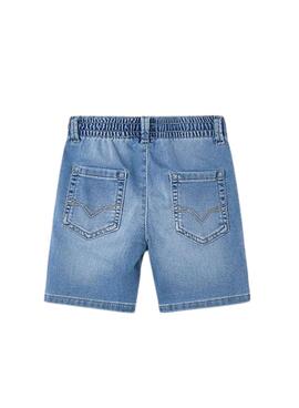 Bermuda Mayoral soft denim jogger azul para niña